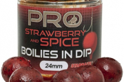  Boilies In Dip Pro Strawberry Spice 150g Boilies In Dip Pro Strawberry Spice 150g 20mm